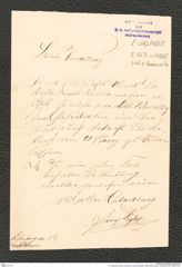 k.k. naturhistorisches Hofmuseum, Intendanzakten 1885-1896 (Hauer), Aktenzahl Z.567/1889, Seite 1